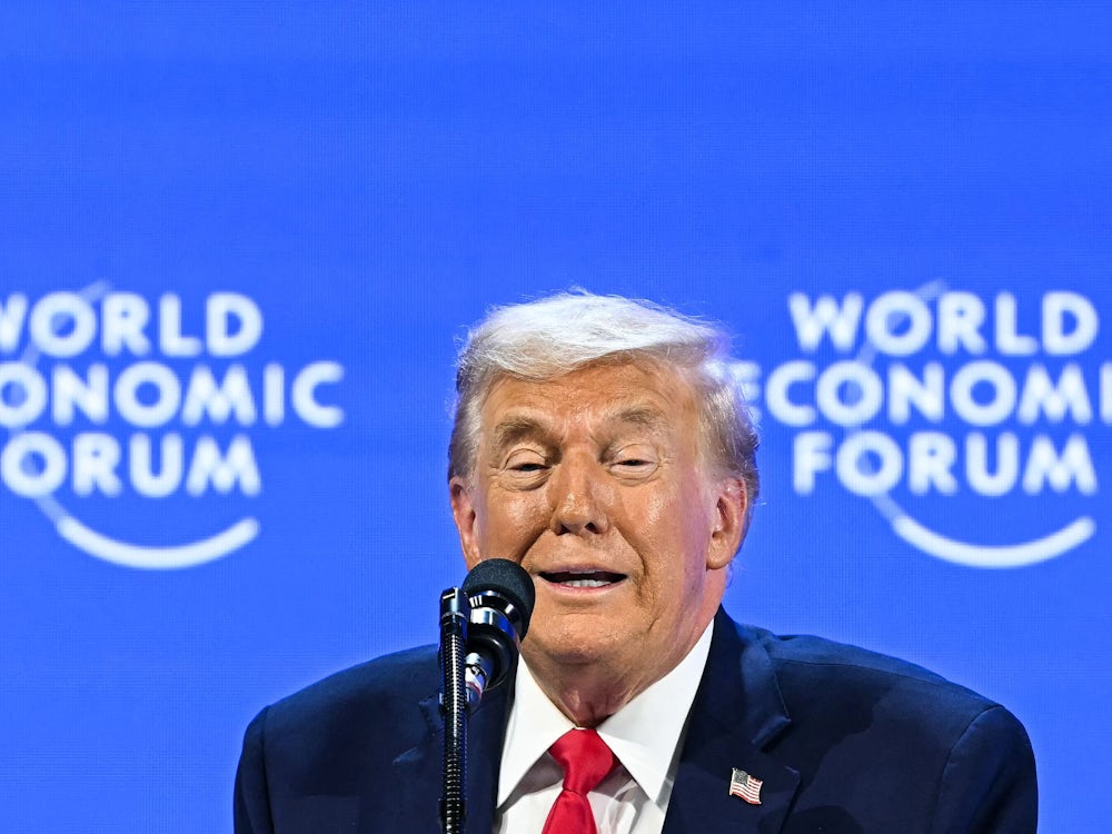 Trump beim Weltwirtschaftsforum: „Ich bitte nur um ein Stück Eis“