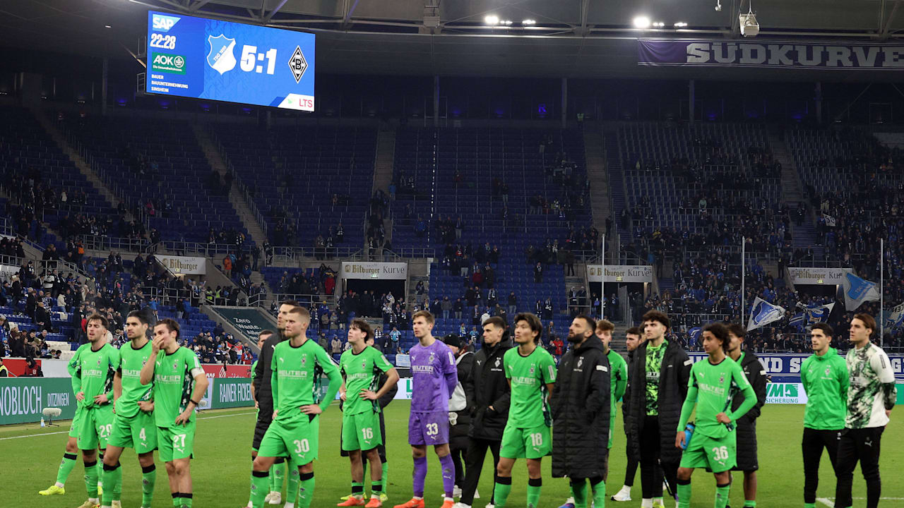 Gegen drei Uhr am Donnerstagmorgen traf Gladbach nach dem 1:5-Debakel in Hoffenheim