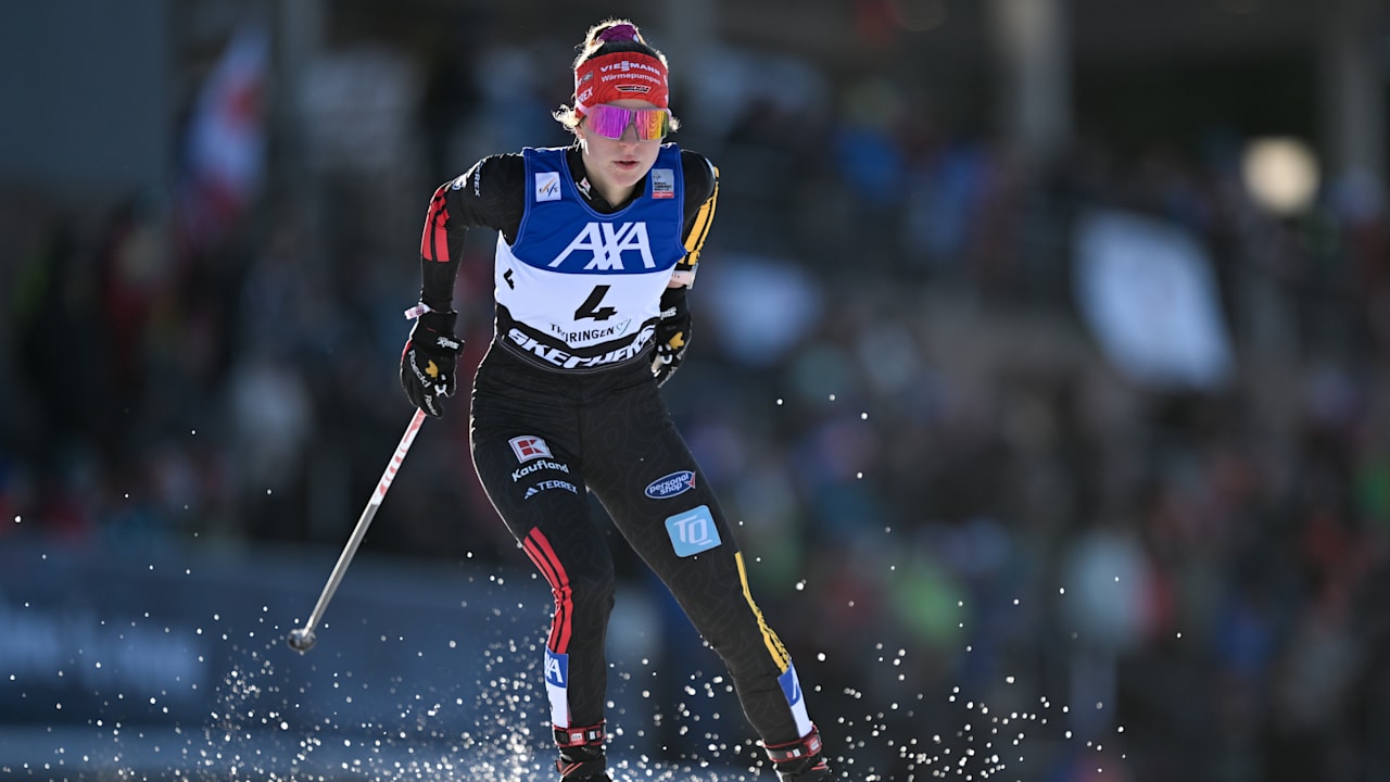 Fast perfektes Wochenende für Nathalie Armbruster (20)! Beim Weltcup in Oberhof bewies