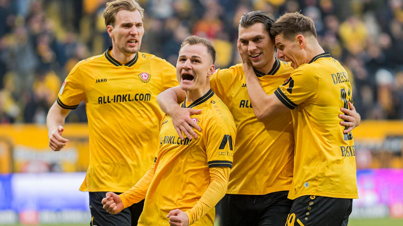 Gleich ein Erfolgserlebnis für den Umschüler! Beim 2:0 von Dynamo gegen Greuther