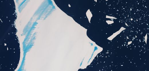 Satellitenbild vom Südatlantik A23a galt als größter Eisberg der Welt. Jetzt zerfällt