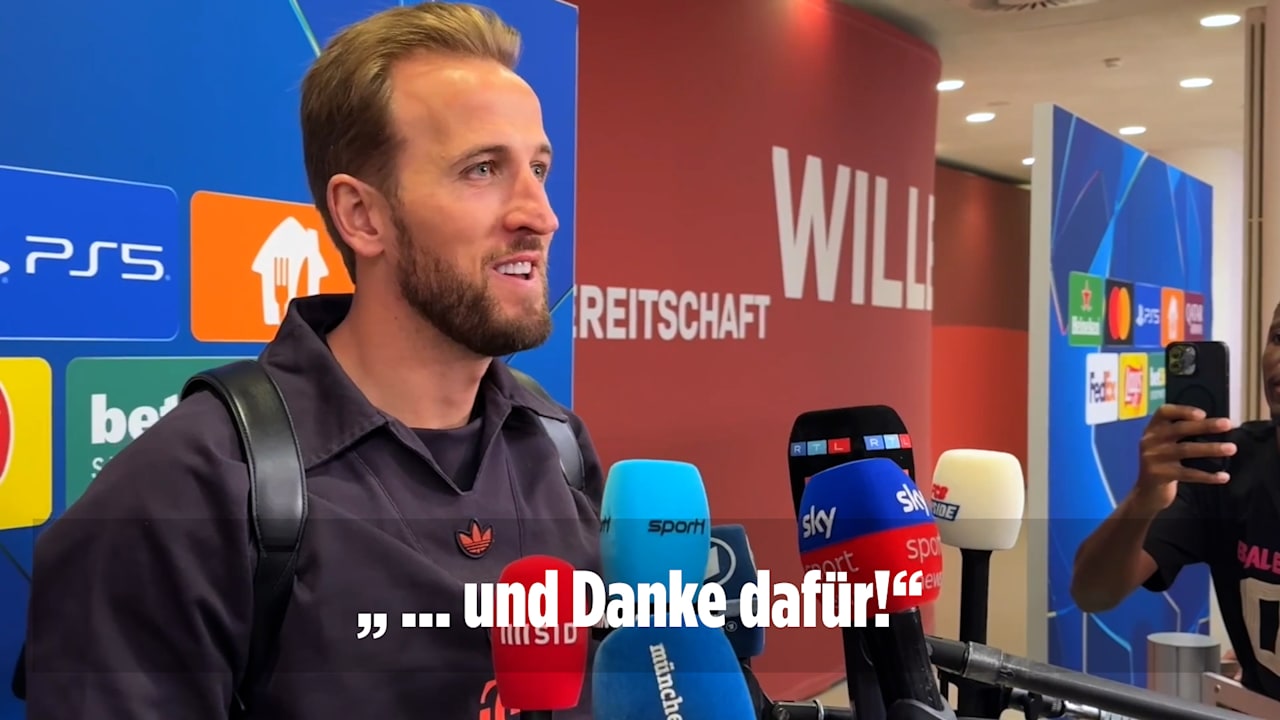 „Danke dafür!“: Bei Elfer-Frage muss Kane plötzlich lachenMehr zum Video anzeigen Harry
