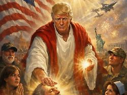 “Dachte, es wäre ich als Doktor”: Trump löscht Bild von sich als Jesus