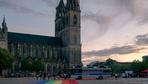 Demonstration in Sachsen-Anhalt: Die einen zünden Feuerwerk, den anderen kommen die Tränen